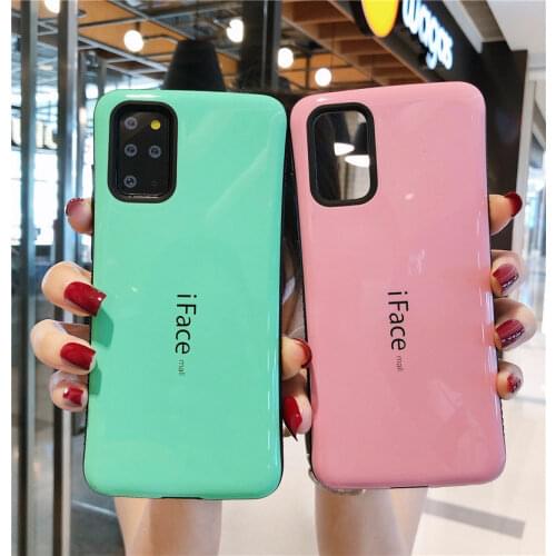 IFace Mall Bumper Shockproof Phone Case For Samsung Galaxy S20 Ultra S20+ 5G Shock-Absorbing PC+TPU Back Cover For S9 S10 S10P