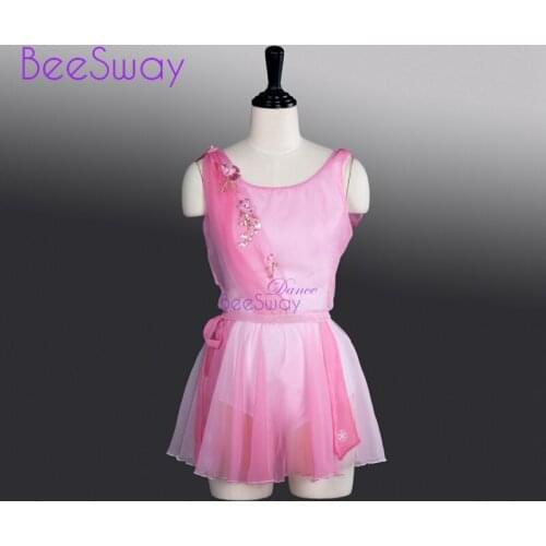 Adult Pink Professional Ballet Dress Chiffon Ballet Stage Costume For Women Ballet Attire for girls