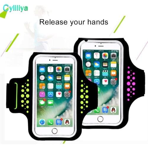 Sport Case For iPhone X 6 6s 7 8 Plus Xiaomi Redmi 5 plus Huawei P20 lite Brassard Touch Screen Arm Band Cover