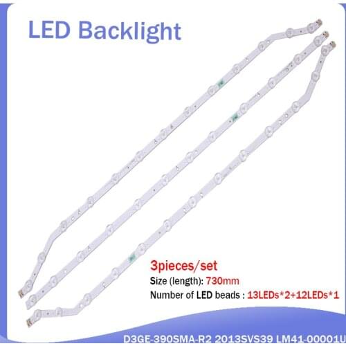 3pcs LED Backlight strip lamp D3GE-390SMB-R2 D3GE-390SMA-R2 2013SVS39 LM41-00001U LM41-00001T BN96-28764A BN96-28765A