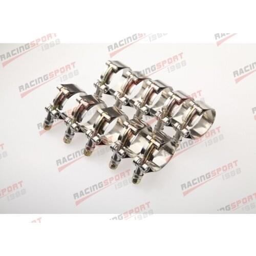 Pack of 10pcs-1.5'' T BOLT CLAMPS Turbo Pipe Hose Coupler Stainless Steel 43-49mm