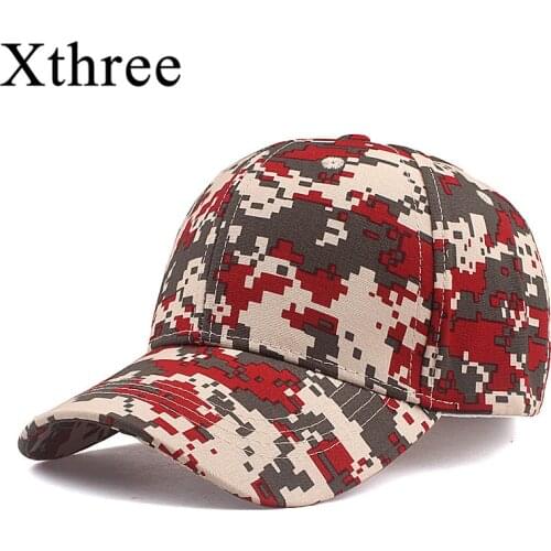 Xthree Summer Camouflage Baseball Cap For Women Casual Cap Hip Hop Snap back Gorras Hombre hats Bone