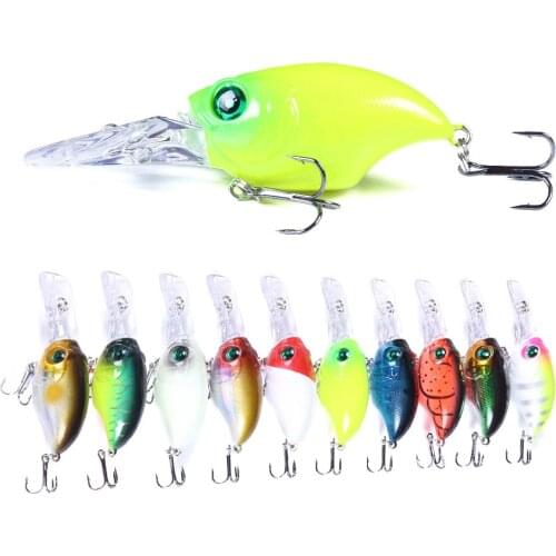 1pcs Floating Long Tongue crankbait Fishing Lures wobbler 7.5cm/11g Jerkbait trolling Bass Pike Artificial Bait carp Fishing