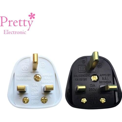 1 PC UK Electrical Plug 13A 250V 3 Pins Wiring Assembly Plugs High Quality UK Dubai Singapore Adaptor Detachable Power Plug