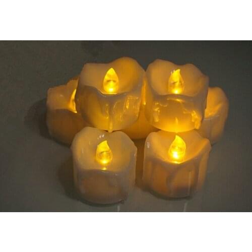 240pcs/lot Flickering LED Tea Light Candle w/Timer function dipped Wax Dripped Battery Operated tealight Wedding Xmas Home Party