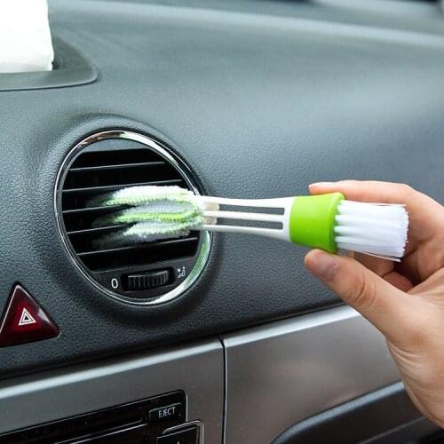 300PCS New Arrive Double Slider Car Air Conditioning Outlet Venetian Window Cleaning Brush Multi-purpose Blind Brush Dust Brush