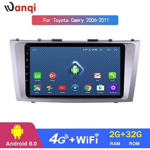 4G Lte All Netcom 9inch 2G RAM 32G ROM auto radio dvd player Android 8.0 car stereo for Toyota Camry 2006-2011 car navigation