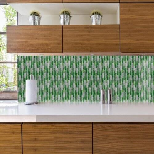 Color lattice mosaic wall sticker self-adhesive bedroom PVC waterproof and oil-proof wall decoration sticker