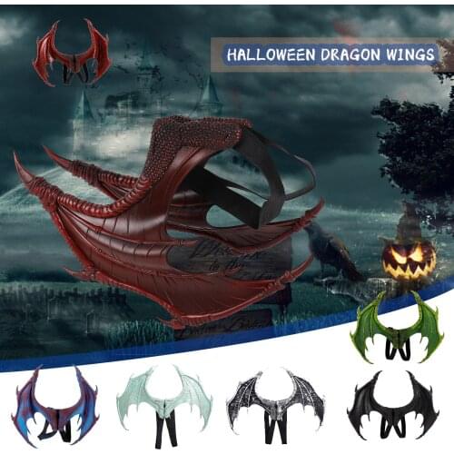 Kids Dragon Wings Cosplay Performance Props Halloween Masquerade Holy Festival Carnival Childrens Day Wings Toy