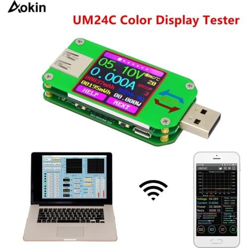 For APP USB 2.0 LCD Display Voltmeter ammeter battery charge voltage current meter multimeter cable measure Tester