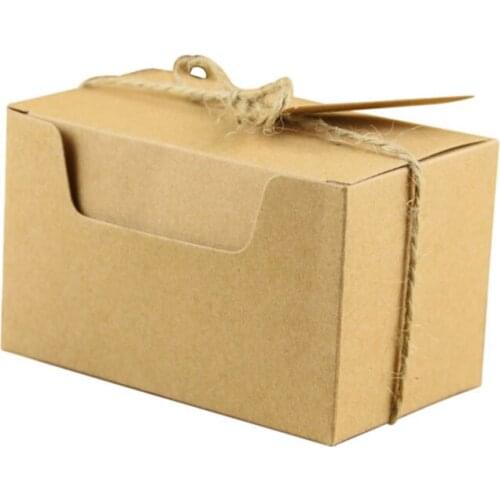 6*6*10CM kraft paper box, Gifts packing wedding gift box rectangle box handmade gift packing box for candy 10pcs/lot