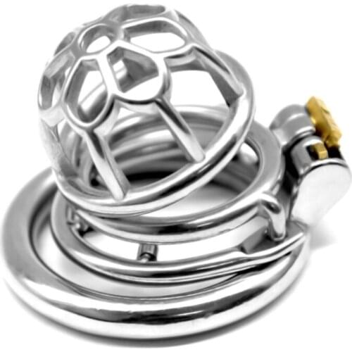 2020 New 40/45/50mm Choose Male Chastity Cage Chastity Device with Barbed Anti-off Ring Cock Cage Sex Product for Men G7-1-263E