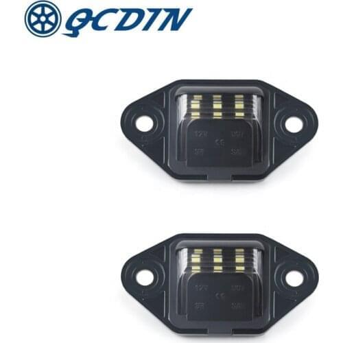 QCDIN 2Pcs For Ford E-150 E-250 E-350 Econoline 12V Black Car Signal Lamp Automotive Exterior Parts Accessories