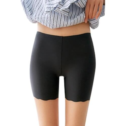 Safety Shorts Women Boxer Underwear Seamless Breathable Solid High Waist Under Skirt Shorty Femme Anti Chafing Hip Pads Pants