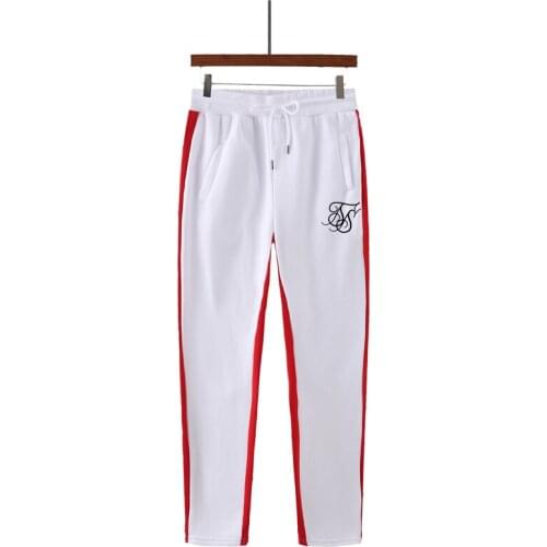 SikSilk 2021Spring Autumn Best-Selling Mens Fashion Sports Pants High-Quality Pure Cotton Casual Jogging Mens Sports Pants+2