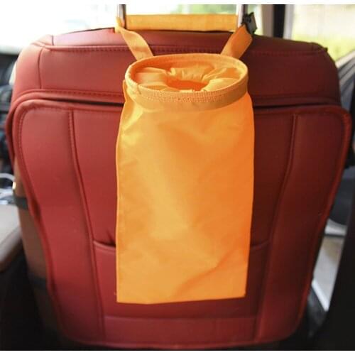 Portable Car Seat Back Garbage Bag Auto Trash Can Leak-proof Dust Holder Case Box Oxford Cloth Organizer Storage Bag Car Styling