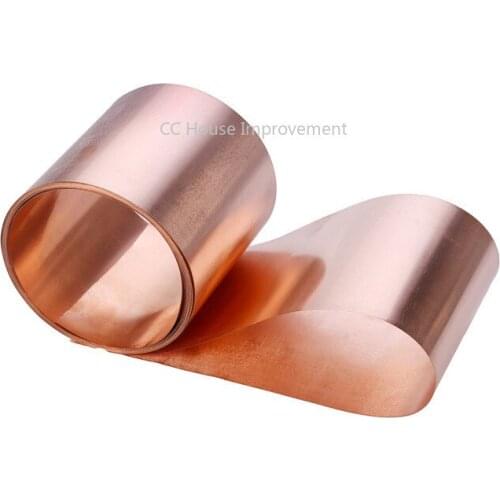 T2 Copper Strip Thin Copper Foils Grounding Belt Red Purple Copper Sheets Conductive Roll