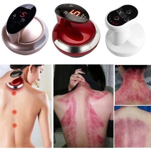 Electric Body Guasha Scraping Negative Pressure Cupping Machine Meridian Dredge Acupoint Suction Massage Magnetic Therapy Device