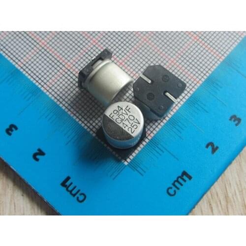 Free Shipping 50pcs/lot high Quality SMD Aluminum Electrolytic Capacitor 25V 470UF 10*10.3MM electrolytic capacitor 470uf