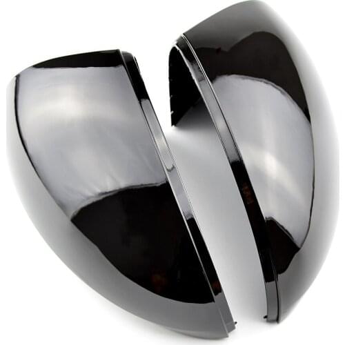 ABS Bright black for Volkswagen VW Tiguan 2008-2015 Rearview Mirror Cover Rear View Mirror Trim Sticker Accessories