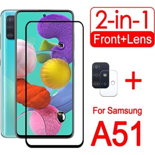 For samsung galaxy a51 case A 51 phone cover protective samsunga51 Sam glaxay with camera protector lens glas armor 51a 2in1