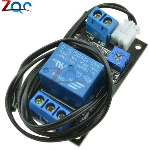 1 Channel 12V Humidity and Temperature Control Relay Board Adjustable Potentiometer Switch Relay Module with Sensor Probe Wire