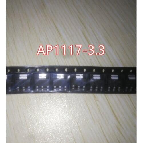 100-500uds AP1117E33A AP1117 AP1117-3.3V 17-33 TO-223 100% Original nuevo Envío gratis