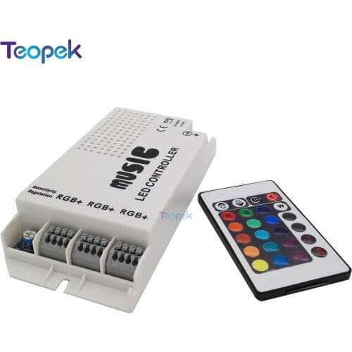 12-24V 24 Keys Wireless IR Remote Control LED Music Sound Control RGB led Controller Dimmer for RGB LED Strips