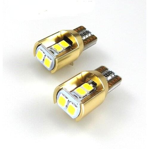 2X LED T10 W5W Car Light Bulb Auto Automobiles Clearance Wedge License Doom Parking Lamp DRL Car Styling 12v 6000K White