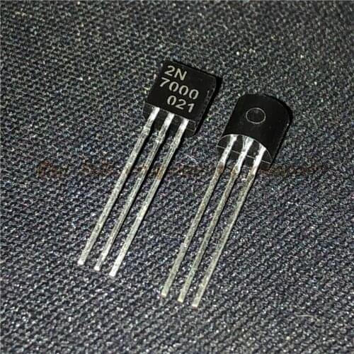 20PCS/LOT 2N7000 TO92 TO-92 Small Signal MOSFET 200 mAmps, 60 Volts N-Channel Transistor New original In Stock