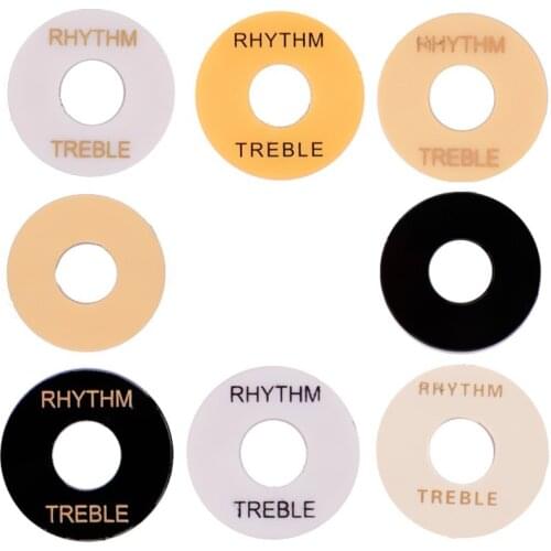 3Pcs/Lot 8 Color Toggle Switch Plate Selector Cover Marker Washer Rythm Treble Ring for Electric Guitar Accessories Replacement