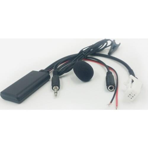Biurlink Aux Cable 8 Pin Port Audio Jack Bluetooth Handsfree Version Adapter for Nissan