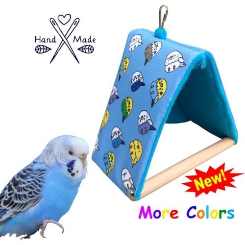 Budgie Bird Snuggle Hut, Sleepy Hut, Budgerigar Bird Tent, Bird Bedding, Parakeet Plush Hut Hammock Cave Cage Cozy Hut