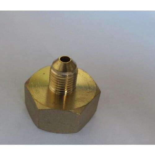 Refrigerator Parts Oxygen bottle brass screw adapter Male 11.6mm Female 24mm with seal ring