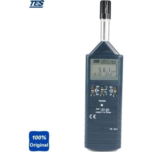 Digital Humidity Temperature Meter with Datalogging TES1361C