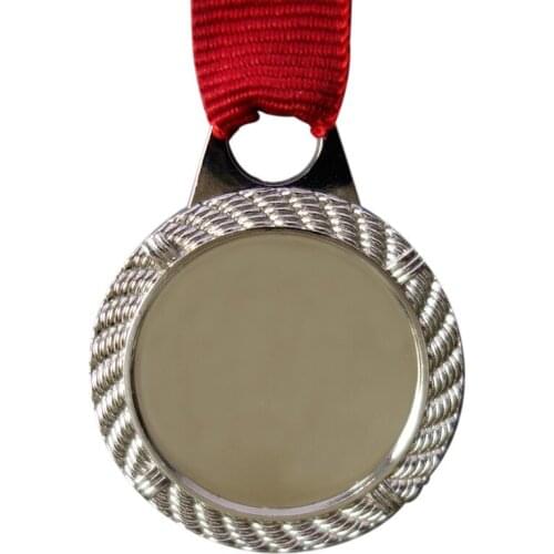 Zinc Alloy Blank Metal Medal with Custom Sticker Engraving Logo