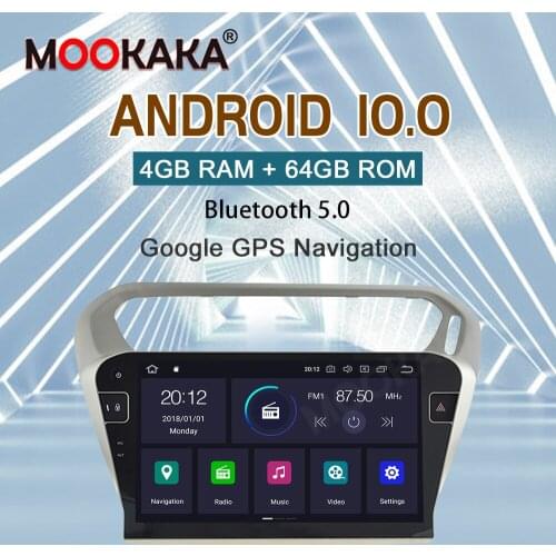 For Peugeot 301 Citroen Elysee 2014-2016 Video Player Car android 9.0 Radio Multimedia Navigation GPS no 2 din DSP IPS 4G RAM