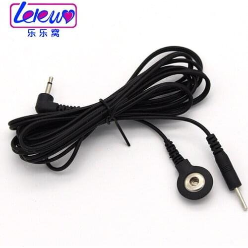 Electro Stimulation Therapy Massager Accessories Electric Shock Wire 1 Head Buckle Line 1 Shock Conversion Line Sex Toys