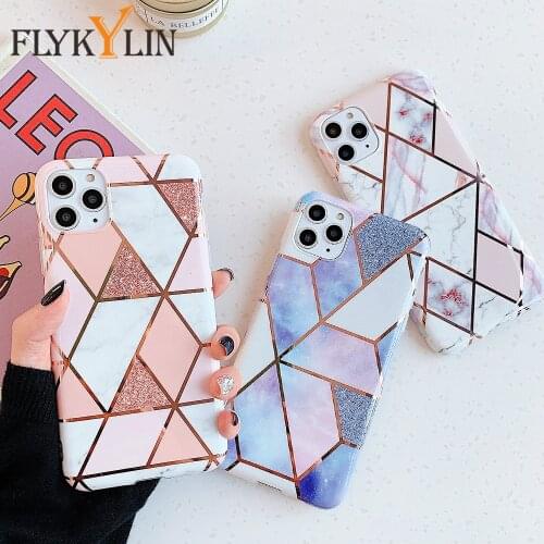 FLYKYLIN Marble Phone Case For iPhone SE 2020 X XR XS Max 12 Mini 11 Pro Max Soft Silicone Cover For iPhone 6 6S 7 8 Plus Capa
