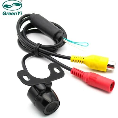 GreenYi Waterproof CCD Car Vehicle Rearview Front Side View Backup Reversing Camera with or without Mirror Image Convert Line