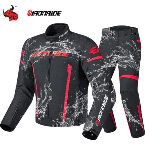 IRONRIDE Winter Waterproof Motorcycle Jacket Men Riding Racing Moto Jacket Body Armor Protection Motocross Jacket With Linner