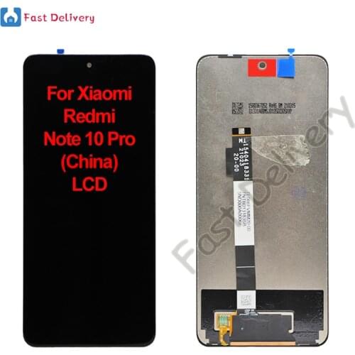 Original 6.6" For Xiaomi Redmi Note 10 Pro LCD Display Touch Screen Digitizer Assembly China Version For Redmi Note 10 Pro lcd