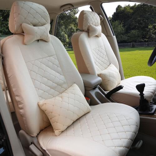 Front + Rear Universal Car Seat Cover For Chery QQ fl A1 A3 A5 E3 Tiggo Cowin Fulwin Riich Eastar Silk Material car accessories