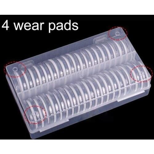 LBER 46 mm Coin Capsules Plastic Round Coin Holder Case and 7Sizes (16/20/25/27/30/38/46mm) Protect Gasket