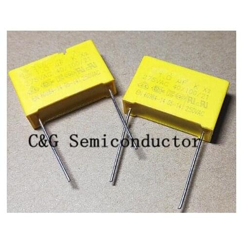 10pcs 1uF/275VAC K 1uf 105 275V AC X2 Polyproplene safety capacitor
