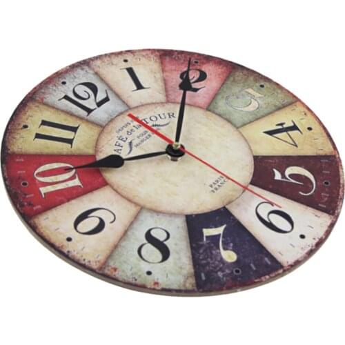 Retro Compressed Wood Wall Clock- perfect as a kitchen Clock,office clock ,home clock
