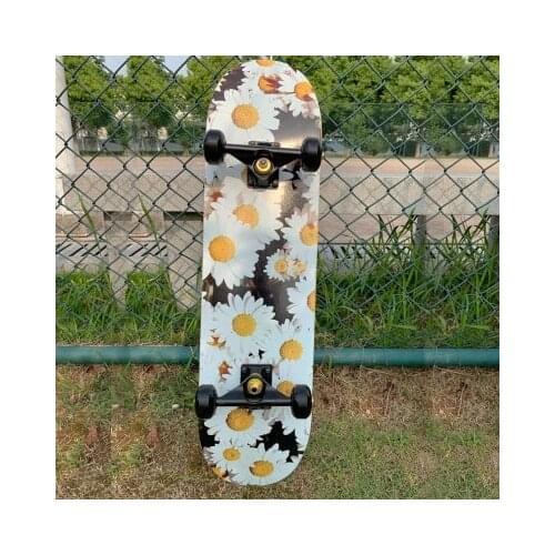 Skateboarders 79cm/31" Beginner Adult Kids Maple Complete Skate board Cool Double Rocker Skateboard High Speed Drift Skateboard