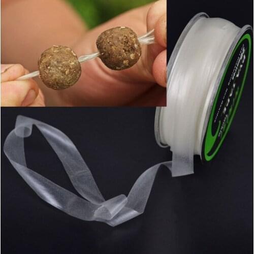 10mm X 20m PVA Tape Fast Water Dissolving Carp Fishing Tols Water-soluble Film Bollie String Fishing Feeder Accessories