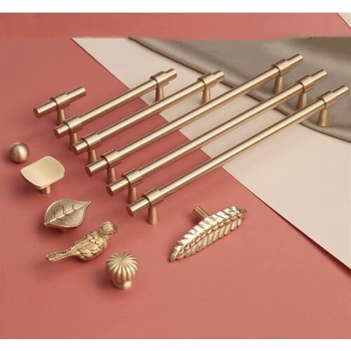 2pcs/lot Chinese Brass Furniture Handles Dresser Drawer High-end Knobs and Handle Wardrobe Door Pulls Home Hardware Accessories