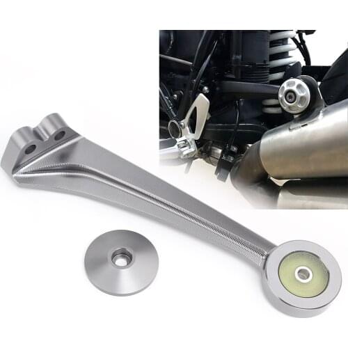 Motorcycle Accessories Titanium Aluminum Exhaust Muffler Pipe Bracket Mount Holder Muffler Hanger For BMW RNineT R9T 14-Up